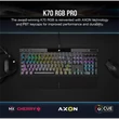 Kép 2/5 - CORSAIR Vezetékes Billentyűzet Gaming, K70 RGB PRO, Mechanikus, CHERRY MX SPEED switch, Alumínium keret, US, szürke