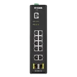 Kép 3/5 - D-LINK Switch Ipari 10x1000Mbps + 2xSFP + 1x konzol port Menedzselhető Fémházas, DIS-200G-12S