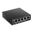 Kép 1/3 - D-LINK Switch 5x1000Mbps (4xPOE+) Fémházas Asztali, DGS-1005P/E