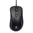 Kép 1/5 - DELTACO GAMING Vezetékes Egér GAM-104, DM120 gaming mouse, RGB, 800-3200 DPI, 125 Hz, RGB LED, USB, black