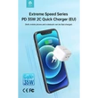 Kép 2/5 - DEVIA GAN HÁLÓZATI TÖLTŐ ADAPTER 2XTYPE-C BEMENETTEL - 35W - EXTREME SPEEDSERIES PD 35W 2C QUICK CHARGER - WHITE