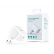 Kép 1/5 - DEVIA GAN HÁLÓZATI TÖLTŐ ADAPTER 2XTYPE-C BEMENETTEL - 45W - EXTREME SPEEDSERIES PD 45W 2C QUICK CHARGER - WHITE