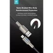 Kép 5/5 - DEVIA USB - LIGHTNING ADAT- ÉS TÖLTŐKÁBEL 1,5 M-ES VEZETÉKKEL, 5V/2,1A, EZÜST/FEKETE