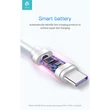Kép 3/5 - DEVIA USB - USB TYPE-C TÖLTŐ- ÉS ADATKÁBEL 1,5 M-ES VEZETÉKKEL - SHARK SUPERCHARGE USB TYPE-C - 5A - WHITE