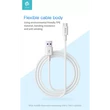 Kép 5/5 - DEVIA USB - USB TYPE-C TÖLTŐ- ÉS ADATKÁBEL 1,5 M-ES VEZETÉKKEL - SHARK SUPERCHARGE USB TYPE-C - 5A - WHITE