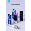 Kép 5/5 - DEVIA USB TYPE-C - LIGHTNING ADAT- ÉS TÖLTŐKÁBEL 1,5 M-ES VEZETÉKKEL - WHITE