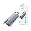 Kép 1/5 - DEVIA USB TYPE-C - USB 3.1 + RJ45 + 3XUSB 3.0 ELOSZTÓ/ADAPTER - LEOPARD SERIES 5 IN 1 HUB - SZÜRKE