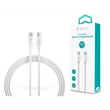 Kép 1/5 - DEVIA USB TYPE-C - USB TYPE-C ADAT- ÉS TÖLTŐKÁBEL 1,5 M-ES VEZETÉKKEL - SMART SERIES 100W C TO C PD CABLE - 100W - FEHÉR