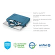 Kép 2/7 - DICOTA D31307-RPET Notebook táska Slim Eco BASE 13-14.1" Blue