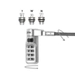 Kép 3/3 - DICOTA D31713 Notebook zár Lock Combination Universal