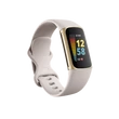 Kép 1/2 - FITBIT Charge 5 Aktivitásmérő fitnesz karkötő (Lunar White / Soft Gold Stainless Steel)