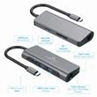 Kép 2/4 - GEMBIRD Adapter, USB-C - USB HUB + HDMI + PD + Kártyaolvasó + LAN RJ45