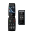 Kép 1/5 - GIGASET GL7 mobiltelefon, flip, idősek számára, Dual SIM, titán-ezüst