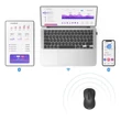 Kép 3/3 - HAMA 00182617, VEZ. NÉLKÜLI OPTIKAI EGÉR "MW-650",MULTI-DEVICE (BT+ 2,4GHZ), fekete
