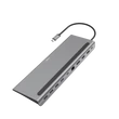 Kép 1/4 - HAMA 200100, USB TYPE-C 10 IN 1 DOKKOLÓ ADAPTER (4x USB-A, 2x HDMI, DP, LAN, USB-C, PD)