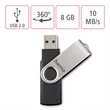 Kép 3/3 - HAMA 90891, USB 2.0 PENDRIVE "ROTATE" 8GB, 10MB/sec.