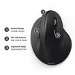 Kép 1/3 - HAMA 182698, OPTIKAI EGÉR "VERTICAL ERGONOMIC EMC-500" FEKETE