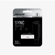 Kép 2/2 - HIKSEMI Pendrive 32GB E327C U3 "Snyc" USB 3.2/Type-C, Szürke (HIKVISION)