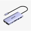 Kép 1/2 - HIKSEMI USB-C HUB 1x4K HDMI +1xVGA +1xLAN + 1xSD + 1xTF + 2xUSB 2.0 + 2xUSB 3.0 + PD charge (HIKVISION)