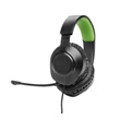 Kép 1/5 - JBL Quantum 100X Console (Vezetékes, gaming fejhallgató levehető mikrofonnal), Fekete/Zöld