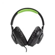 Kép 3/5 - JBL Quantum 100X Console (Vezetékes, gaming fejhallgató levehető mikrofonnal), Fekete/Zöld