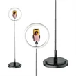 Kép 2/4 - JUICE ÖSSZECSUKHATÓ SELFIE LED KÖRLÁMPA ÁLLVÁNNYAL, TELEFONTARTÓVAL - SOCIAL FOLDABLE RING SELFIE LIGHT STAND - FEKETE