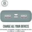 Kép 3/4 - JUICE UNIVERZÁLIS HORDOZHATÓ, ASZTALI AKKUMULÁTOR TÖLTŐ - ECO 3 POWER BANK - 2XUSB +TYPE-C - 10.000 MAH - ÉJFEKETE ZÖLD