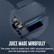 Kép 4/5 - JUICE UNIVERZÁLIS HORDOZHATÓ, ASZTALI AKKUMULÁTOR TÖLTŐ - ECO 3 POWER BANK - 2XUSB +TYPE-C - 10.000 MAH - SÖTÉTKÉK