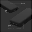 Kép 3/5 - JUICE UNIVERZÁLIS HORDOZHATÓ, ASZTALI AKKUMULÁTOR TÖLTŐ - ECO MAX POWER BANK - 2XUSB +TYPE-C - 20.000 MAH - FEKETE