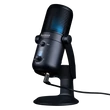 Kép 1/3 - KONIX - DRAKKAR PC Fury Pro Asztali Streaming Mikrofon USB-s Tripod Állványnal, Fekete
