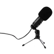 Kép 1/4 - KONIX - DRAKKAR PC Lur Evo Asztali Streaming Mikrofon USB-s Tripod Állvánnyal, Fekete