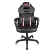 Kép 2/3 - KONIX - GEEK STAR Onyx Gaming Szék Fejtámasszal, Fekete-Rózsaszín