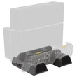 Kép 1/5 - KONIX - MYTHICS PS4 Konzol hűtő + Töltő állomás + Játék tartó, Fekete