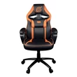 Kép 1/3 - KONIX - NARUTO "Naruto" Gaming Szék Fejtámasszal + Deréktámasszal, Fekete-Narancs
