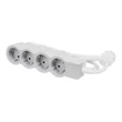 Kép 1/3 - LEGRAND Elosztósor Standard 4x2P+F, 1,5 m vezetékkel, fehér-szürke