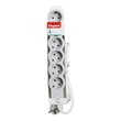 Kép 2/3 - LEGRAND Elosztósor Standard 6x2P+F, 5 m vezetékkel, fehér-szürke