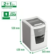 Kép 5/5 - LEITZ Iratmegsemmisítő, konfetti, 100 lap, "IQ AutoFeed SmallOffice 100 P4 Pro"
