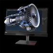 Kép 3/5 - LENOVO Monitor - ThinkVision P27 3D; 27" UHD 3840x2160 IPS, 16:9, 1200:1, 310cd/m2, 4ms, VESA, HDMI, DP, USB Type-C