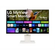 Kép 1/4 - LG Smart IPS monitor 31.5" 32SR85U-W, 3840x2160, 16:9, 400cd/m2, 5ms, 2xHDMI/2xUSB/USB-C/Bluetooth/AirPlay2, hangszóró