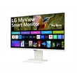 Kép 2/4 - LG Smart IPS monitor 31.5" 32SR85U-W, 3840x2160, 16:9, 400cd/m2, 5ms, 2xHDMI/2xUSB/USB-C/Bluetooth/AirPlay2, hangszóró