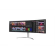 Kép 2/5 - LG Ívelt Nano IPS monitor 49" 49WQ95C-W, 5120x1440, 32:9, 400cd/m2, 5ms, 2xHDMI/DisplayPort/USB-C/2xUSB, hangszóró
