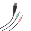 Kép 4/5 - MARWUS GH602 vezetékes gaming headset LED világítással (2 × 3.5mm audio jack + USB táp, ergonomikus)