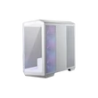 Kép 2/2 - MSI Ház Micro ATX PANO M100R PZ WHITE, 4xARGB ventilátor, Tápegység nélkül, üvegfalú, fehér