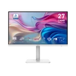 Kép 1/5 - MSI Monitor Business Modern MD272UPHW 27" UHD, 3840x2160, 60Hz, IPS, 4ms, HDMI, DP, USB-C, Docking, White