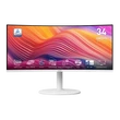 Kép 1/5 - MSI Monitor Business Modern MD342CQPW Ívelt 34" QHD, 3440x1440, 100Hz VA 21:9, 3000:1 CR, 300cd/m2, 4ms, HDMI, DP, White