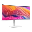 Kép 2/5 - MSI Monitor Business Modern MD342CQPW Ívelt 34" QHD, 3440x1440, 100Hz VA 21:9, 3000:1 CR, 300cd/m2, 4ms, HDMI, DP, White