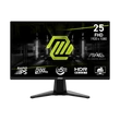 Kép 1/5 - MSI Monitor GAMING MAG 255F E20 24,5" FHD Rapid IPS 1920x1080, 16:9, 200Hz, 1000:1, 0,5ms, 2x HDMI, DP, Black