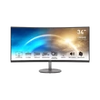 Kép 1/4 - MSI Monitor Business PRO MP341CQ Ívelt 34" QHD, 3440x1440, 100Hz VA 21:9, 3000:1 CR, 300cd/m2, 4 ms, HDMI, DP, Black