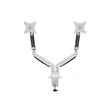 Kép 2/5 - MULTIBRACKETS 2 karos asztali konzol, M Deskmount Gas Spring Dual White (15-27", max.VESA: 100x100 mm, 9 kg)