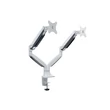 Kép 1/5 - MULTIBRACKETS 2 karos asztali konzol, M Deskmount Gas Spring Dual White (15-27", max.VESA: 100x100 mm, 9 kg)